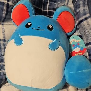 Pokémon Marill Blue and White Squishmallow Plush